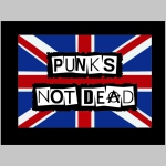 Punks not Dead čierna pánska mikina bez kapuce